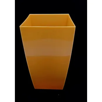 Květináč Plastový obal na květináč 42cm, Ø 25cm - zlatý Nové