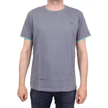 Pánské tričko Pánské tričko s krátkým rukávem Vandenberg 00206 šedozelená velikost 3XL