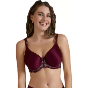 Podprsenka Půvabná jemně vyztužená podprsenka Triola 28130 bordo velikost 90F