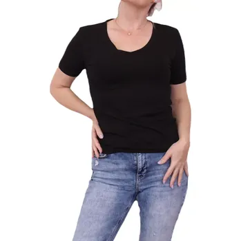 Dámské tričko Elegantní a pohodlné tričko 1521 černé velikost S/M