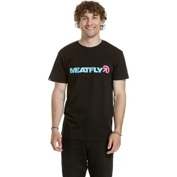 Pánské tričko Pánské Tričko Meatfly Logex 2025 Black XL