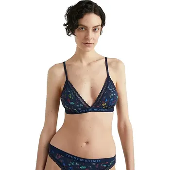 Podprsenka Podprsenka bez kostice Tommy Hilfiger Triangle navy vzor velikost M