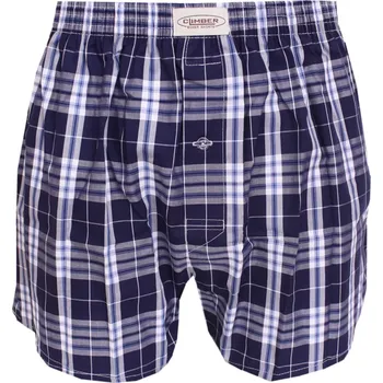 Trenýrky Pánské plátýnkové trenýrky Climber 3100C27 navy kostka velikost XXL-58/60