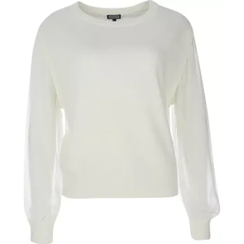 Dámský svetr Dámský svetřík Kenny S. s tylovými rukávy 564504 bílá perla velikost 40