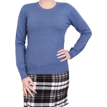 Dámský svetr Dámský slabý svetřík 16230 jeans velikost M