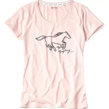 Dámské tričko Dámské tričko Mustang s krátkými rukávy 6235-2100 světle růžové velikost M