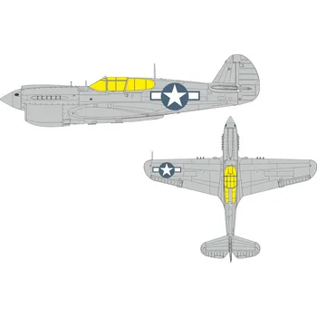 Plastikový model Eduard 1/48 P-40N US national insignia (EDUARD)