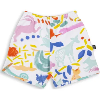 Chlapecké kraťasy Wouki Dětské kraťasy KUJIRA - jungle pink 122