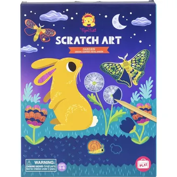 omalovánky Tiger Tribe Scratch Art - Garden