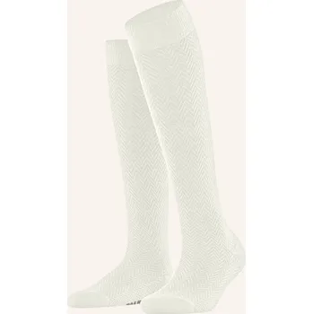 Dámské ponožky Falke Podkolenky Fable Estate, 2040 off-white