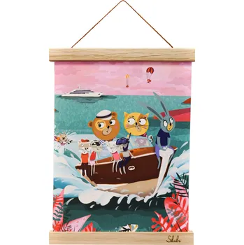 Dekorace do dětského pokoje Skibi Art print A4 dub - Padouch nebo hrdina