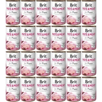 BRIT Paté & Meat Puppy Chicken - mokré krmivo pro psy - 24x400g