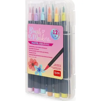 Zvýrazňovač Legami Set Of 12 Brush Markers - Brush Markers - Pastel Colours