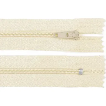 Zip Zip spirálový šíře 3 mm, délka 20 cm - krémový nejsvětlejší