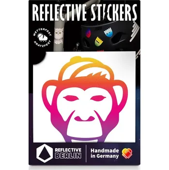 Reflective Berlin Reflective Decals Monkey - Rainbow uni