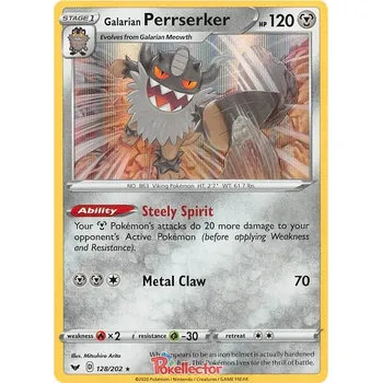 Sběratelská karetní hra Galarian Perrserker 128/202 - Sword & Shield Typ karty: Non-Holo