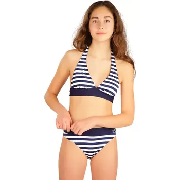 Chlapecké plavky Dívčí dvojdílné plavky Litex 50514 proužek velikost 140