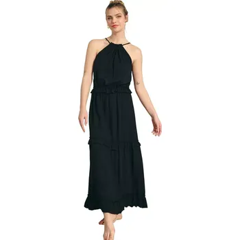 Dámské šaty Lehké letní šaty Muydemi 210143 černé velikost XL