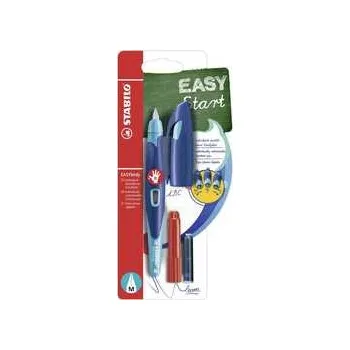 Plnicí pero pro praváky se standardním hrotem M - STABILO EASYbirdy tmavě modrá/azurová,rychlé dodání
