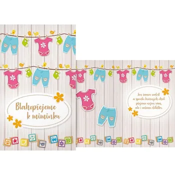 Blahopřání - prádlo na šňůře