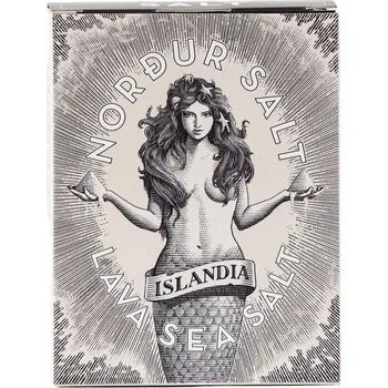 Koření Arktická sůl 100 g, lávová, vločky, papír box, Nordur Salt