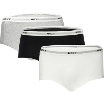 Kalhotky MEXX Dámské kalhotky Hipster, 3 kusy (černá/bílá/šedá, XL)