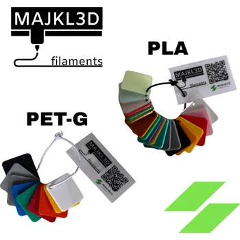 3D tisk Majkl3D-Filaments vzorník