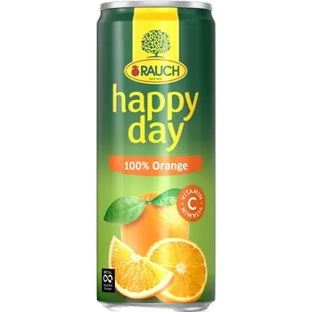 Limonáda Happy day 0,33l pomeranč plech