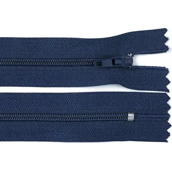 Zip Zip spirálový šíře 3 mm, délka 20 cm - modrý tmavý