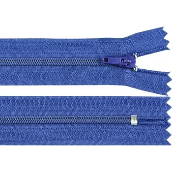 Zip Zip spirálový šíře 3 mm, délka 20 cm - modrý královský
