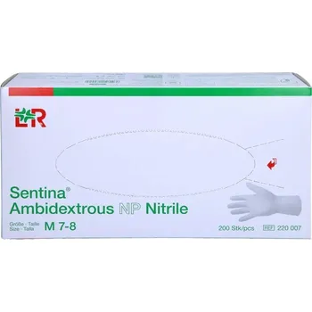 Pracovní rukavice Sentina Oboustranné nitrilové rukavice pudrfree velikost M (7-8)