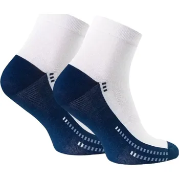 Pánské ponožky Kotníčkové ponožky pro muže Steven 302054 bílo-navy velikost 38-40