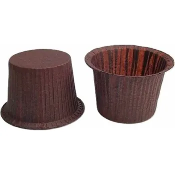 Jednorázové nádobí Samonosný košíček hnědý 25ks