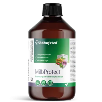 Krmivo pro hospodářské zvíře MilbProtect, bylinná podpora pro drůbež po celý rok