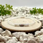 Certom Provázkový náramek achát bílý 0316