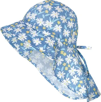 Čepice Maximo Kids Girl-Flapper, - jeansblau-weiß-margariten 49