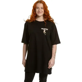 Dámské oblečení Dámské tričko Meatfly Rory 2025 Skeleton Black M