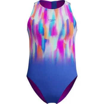 Dívčí plavky Speedo Girls Printed Hydrasuit - cobalt pop