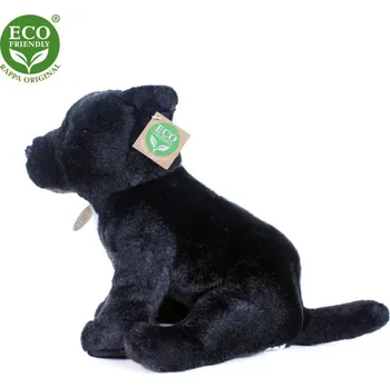 Dětské zboží Plyšový pes stafordšírský bulteriér 30 cm černý ECO-FRIENDLY