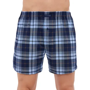 Trenýrky Kostkované trenýrky do podkovy Cornette Comfort 002/294 jeans kostka velikost 5XL-70/72