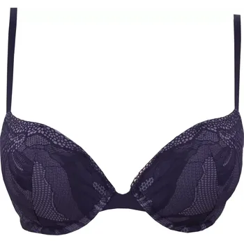 Podprsenka Push up podprsenka Calvin Klein Black QF5363E noční modř velikost 75E