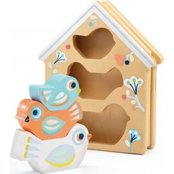 Hračka Djeco Early years - Baby white BabyBirdi