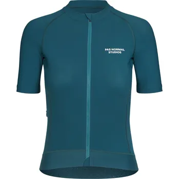 cyklistický dres Pas Normal Studios Womens Essential Jersey - Dark Turquoise