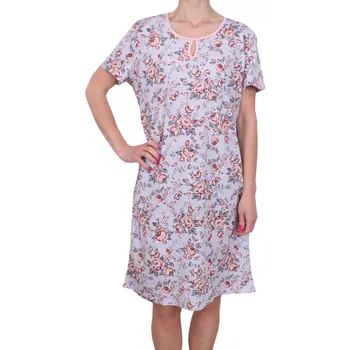 Dámská noční košile Dámská bavlněná noční košile Ruko 2693k květy velikost M