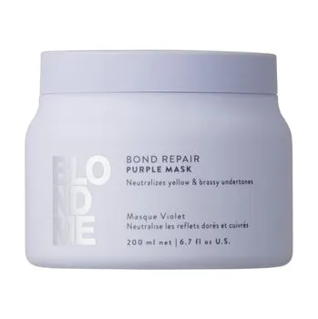Kosmetika Schwarzkopf Professional BlondME Bond Repair Purple Mask fialová maska pro blond vlasy 200 ml