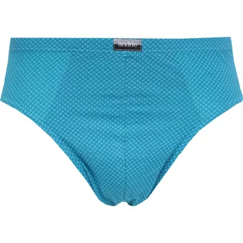 Slipy Pánské bavlněné slipy Andrie PS 3566 tyrkys velikost 3XL-62/64