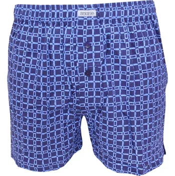 Trenýrky Pánské kostkované trenky Andrie PS 5836 modré velikost XL-54/56