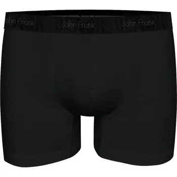 Boxerky Černé boxerky pro muže John Frank s prodlouženou nohavičkou JFBBLKLong01 velikost XL-54/56