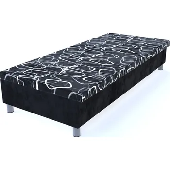 Postel Válenda Dodo/černá 200 × 90 cm molitanová na nohách