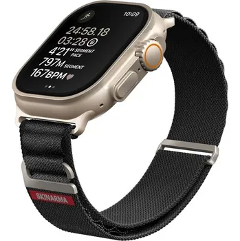 Chytré hodinky SKINARMA Kobu řemínek Apple Watch 49/45/44/42 mm černý